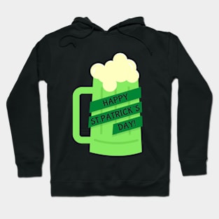 happy st patricks green beer Hoodie